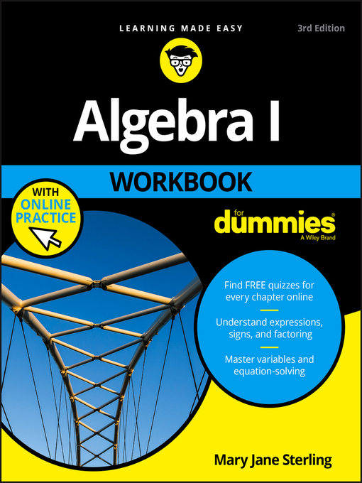 Title details for Algebra I Workbook For Dummies by Mary Jane Sterling - Wait list